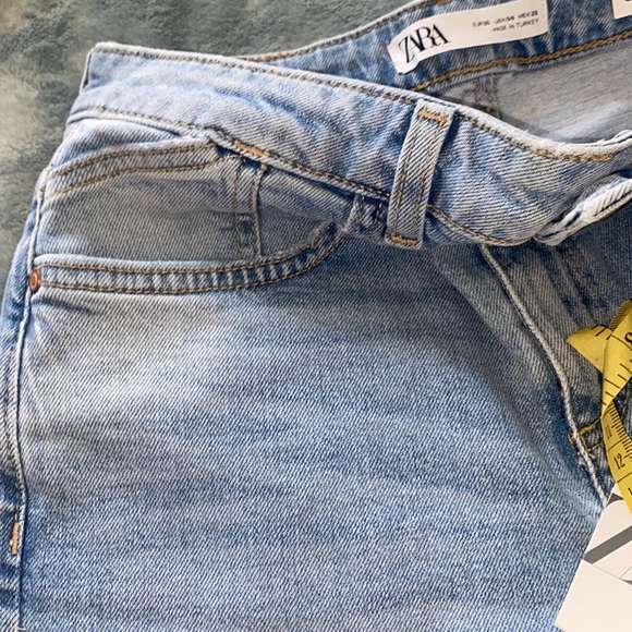 NWT’S Zara Slim Fit High Waisted White washed Jeans Size 36 4 - Picture 12 of 12